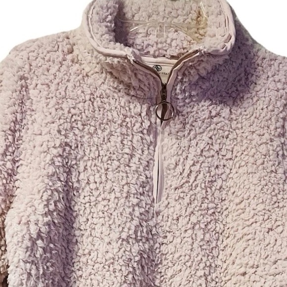 Adrienne Vittadini ~ Women’s ~ Jacket ~ Small~ Sherpa ~ Pink ~ Pullover - Picture 15 of 16